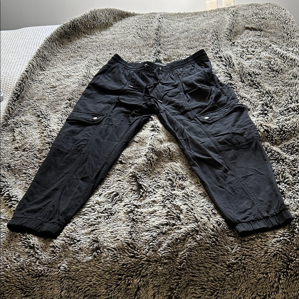 Banana Republic Black Cargo Jogger Pants
